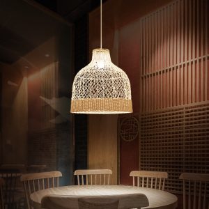 Plafonnier en osier design