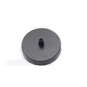 Fixation de plafond noire en fer pour plafonnier suspendu