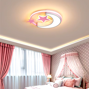 Plafonnier Led en forme de lune et d’étoile