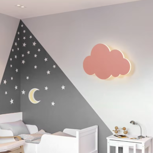 Applique murale nuage LED pour chambre bébé
