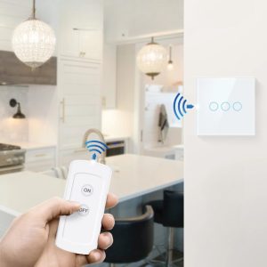 Interrupteur sans fils à 3 boutons avec technologie Zigbee