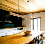 Luminaire suspendu en bois décoratif